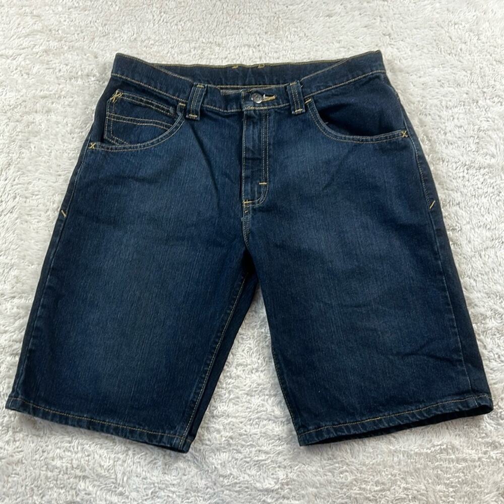 Wrangler Boys‎ dark wash denim jean shorts, 16 husky